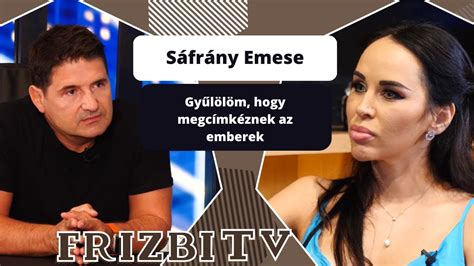 emese sáfrány|Sáfrány Emese: Gyűlölöm, hogy megcímkéznek az emberek.